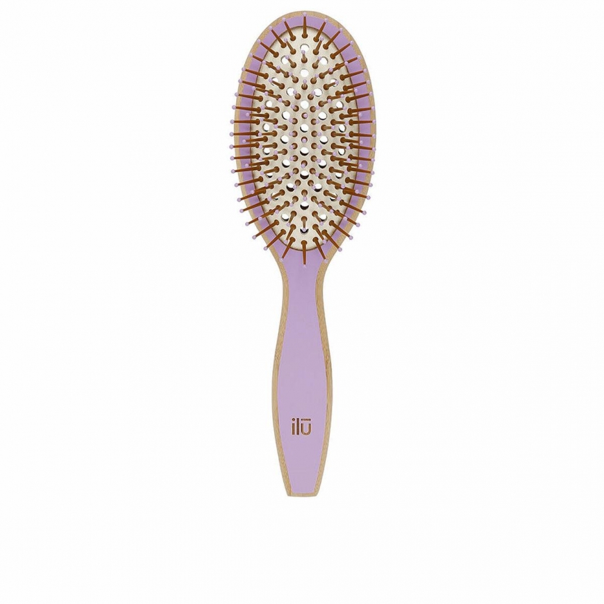 Detangling Brush Ilū Bamboom Purple Oval