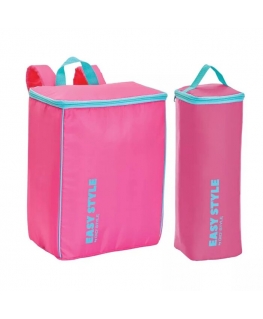 Thermal bag set (backpack + bottle bag) Easy Style assorted, yel