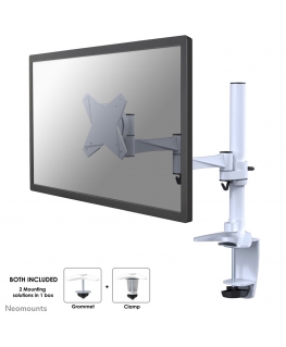 Neomounts FPMA-D1330WHITE monitora stiprinājums un statīvs 76,2 cm (30") Balts Galds