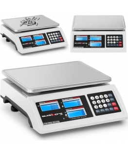 Steinberg Systems Komercinių parduotuvių svarstyklių skaičiavimas LCD RS232 30000 g / 0,5 g