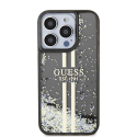 Original Front Panel Case GUESS GUHCP15LLFCSEGK for iPhone 15 Pro (Liquid Glitter Gold Stripes / Black) Original Front Panel Case GUESS GUHCP15LLFCSEGK for iPhone 15 Pro (Liquid Glitter Gold Stripes / Black)