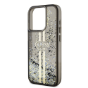 Original Front Panel Case GUESS GUHCP15LLFCSEGK for iPhone 15 Pro (Liquid Glitter Gold Stripes / Black) Original Front Panel Case GUESS GUHCP15LLFCSEGK for iPhone 15 Pro (Liquid Glitter Gold Stripes / Black)