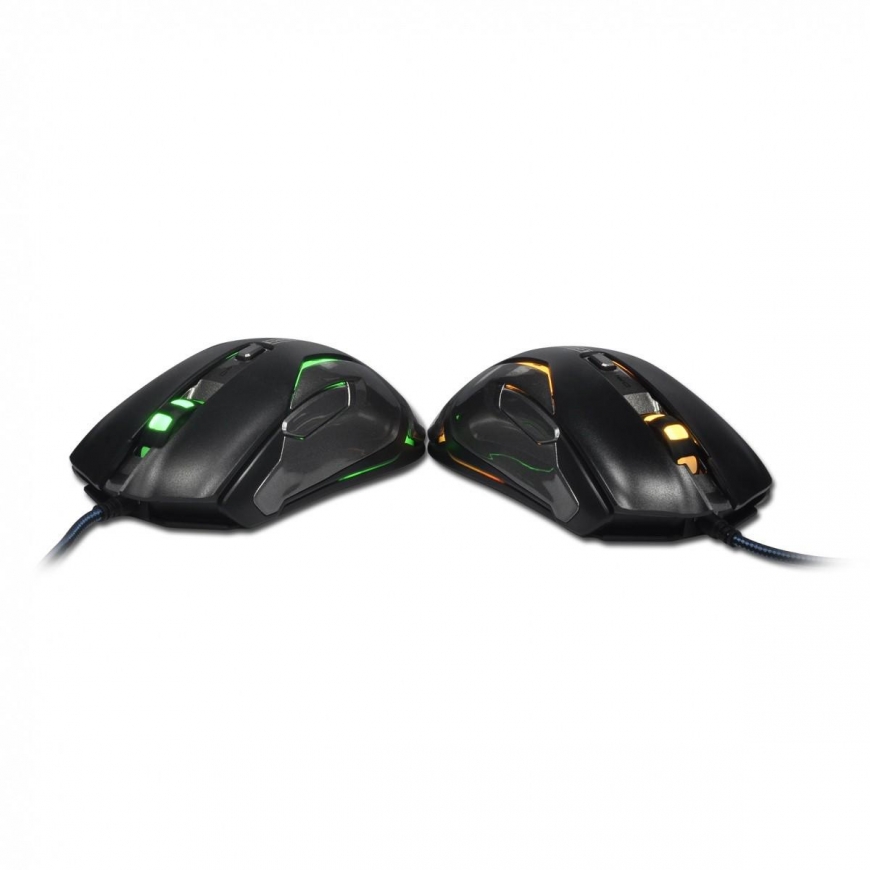 E-Blue E-Mėlyna Pelė su laidu USB, E-mėlynas Auroza FPS, juoda, laserowa, 8200DPI – 3