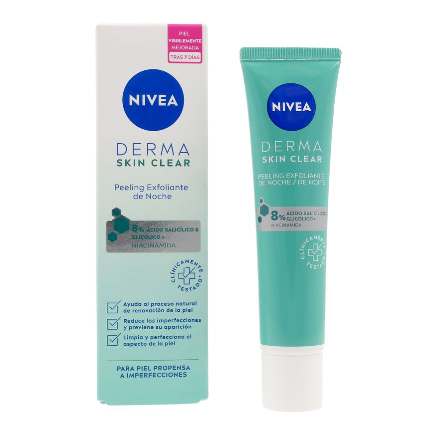 "Nivea Derma Salicilo ir glikolio rūgščių naktinis pilingas" 40ml – 2