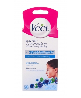 Veet Professional Wax Strips Facial Depilatory Product for women, 40 pcs