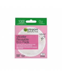 Garnier Skin Naturals Micellar Reusable Eco Pads Cleansiing Pads moterims, 3 pc