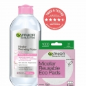 Garnier Skin Naturals Micellar Reusable Eco Pads Cleansing Pads for women, 3 pcs Garnier Skin Naturals Micellar Reusable Eco Pads Cleansing Pads for women, 3 pcs