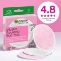 Garnier Skin Naturals Micellar Reusable Eco Pads Cleansing Pads for women, 3 pcs Garnier Skin Naturals Micellar Reusable Eco Pads Cleansing Pads for women, 3 pcs