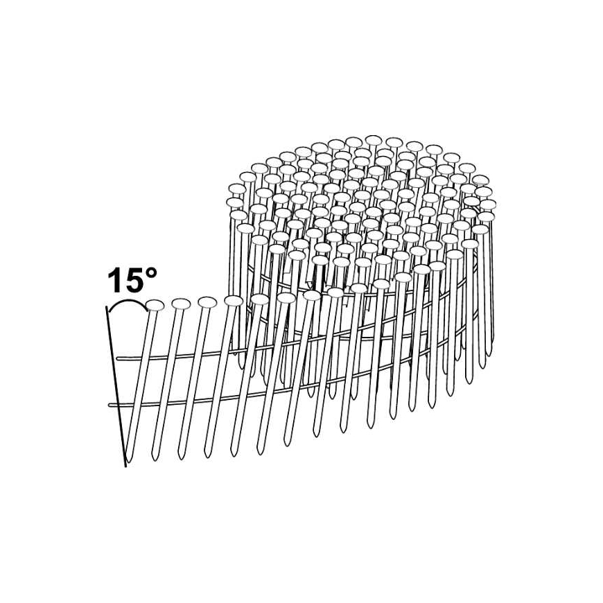 Nails Essve 3.1×90 mm 15° 2400 pcs.