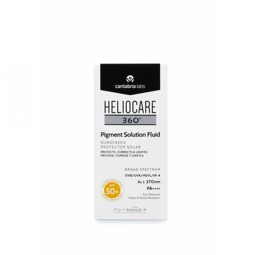 "Heliocare 360 Pigment Solution Fluid Spf50+" Fluid that protects the skin from the effects of sunlight, 50ml