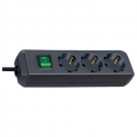 Brennenstuhl Eco-Line with switch and 1,5 mm² Ø cable power extension 5 m 3 AC outlet(s) Black Brennenstuhl Eco-Line with switch and 1,5 mm² Ø cable power extension 5 m 3 AC outlet(s) Black