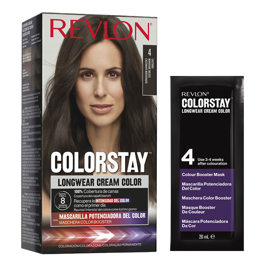 "Revlon Colorstay" ilgalaikiai kreminiai dažai 4-Brown – 2