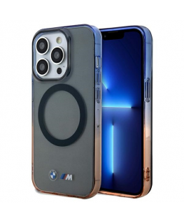 Case BMW BMHMP15XHTGE iPhone 15 Pro Max 6.7" gray/gray hardcase Gradient Bumper MagSafe