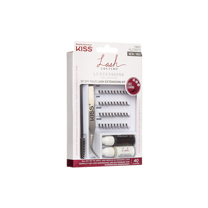 Kiss My Face Lash Couture LuXtension Cluster Kit - Kit for applying false eyelashes – 3
