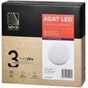 Wall lamp Orno AGAT LED 10W, garden lamp, 800lm, IP54, 4000K, white Wall lamp Orno AGAT LED 10W, garden lamp, 800lm, IP54, 4000K, white