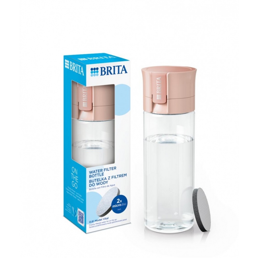 Active + 2 MicroDisc filter bottle light blue