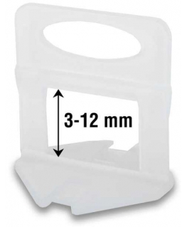 Tile level indicator Rubi DELTA LEVEL SYSTEM 3-12 mm 1 mm 200 pcs.