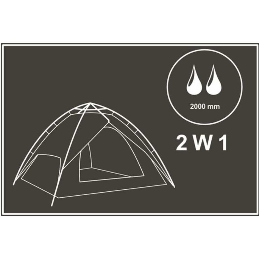 Enero Camp AUTOMATIC 3-PERSON TENT 2IN1 HOLIDAY 210x180x140CM – 4
