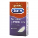 Durex Sensitive Total Contact 12 prezervatyvų Durex Sensitive Total Contact 12 prezervatyvų