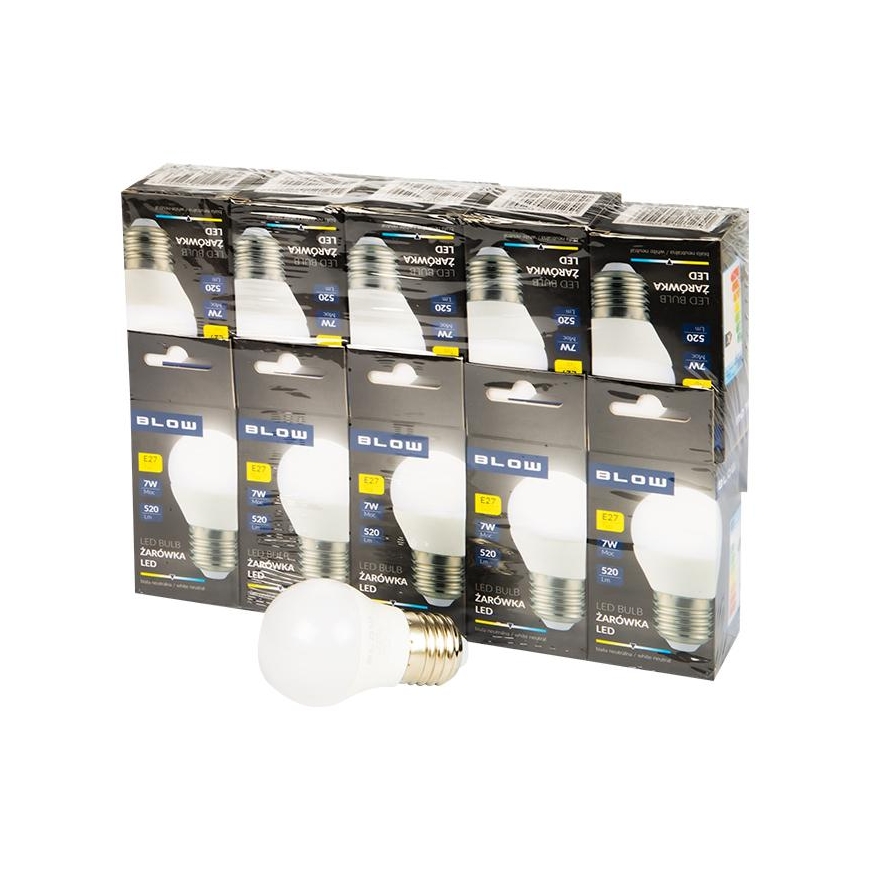 Blow LED bulb E27 G45 ECO 7W 10 pcs