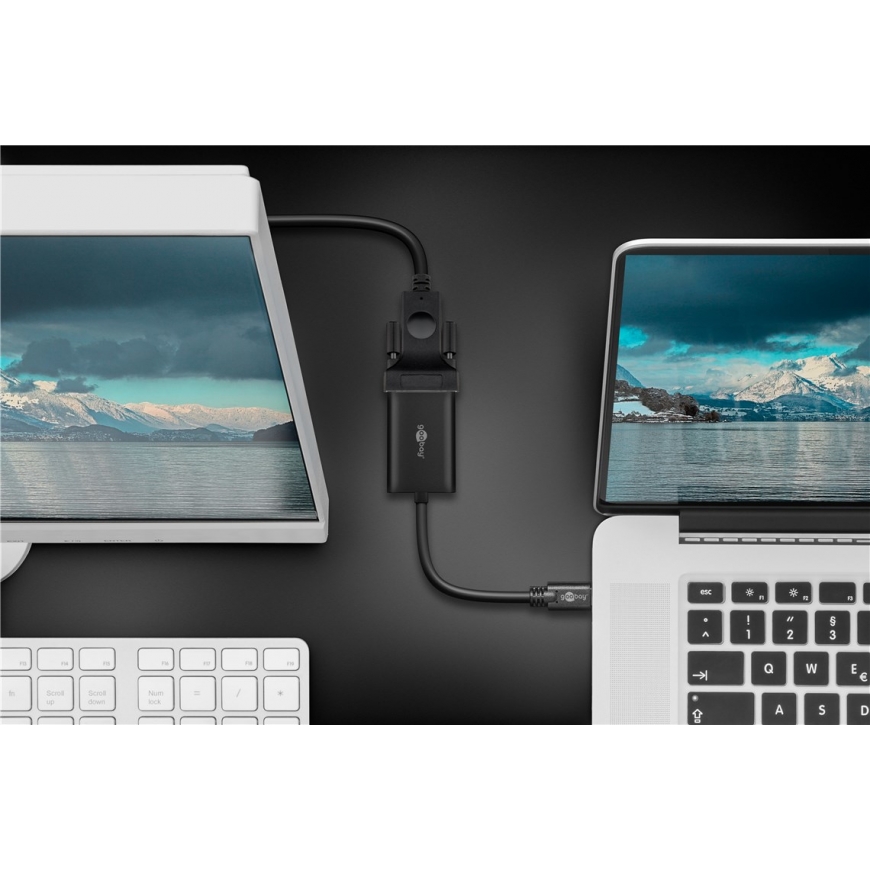 Goobay 38531 видео кабель адаптер 0,2 m USB Type-C VGA (D-Sub) Черный – 4