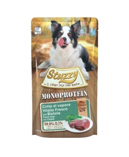 STUZZY Monoproteiini vasikaliha mangoldiga - märg koeratoit - 150 g
