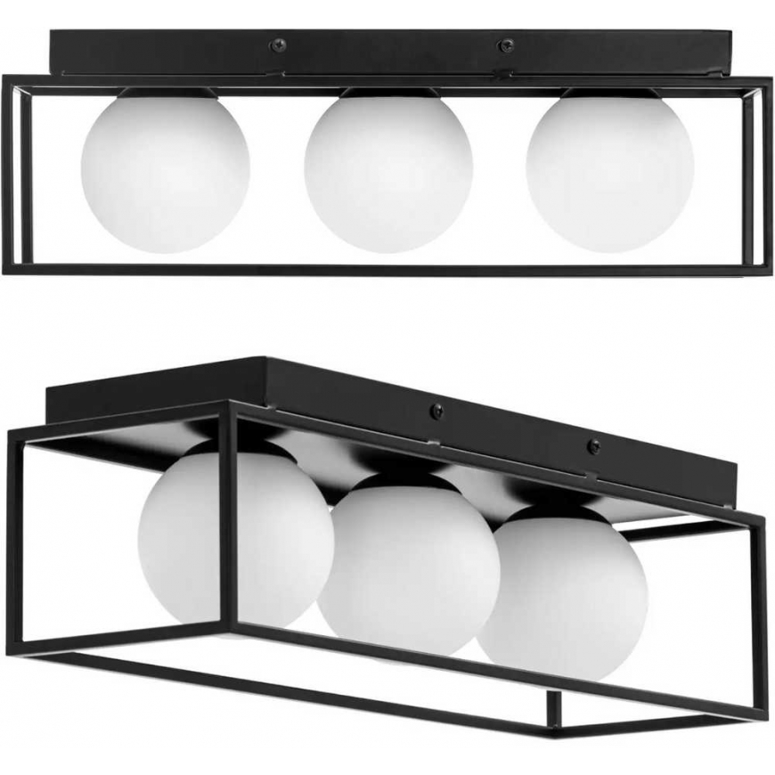 Uniprodo Modern 3-point E9 ceiling light