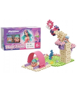 Marioinex Klocki waffle mini KsiężnMagWieża 80el 05807