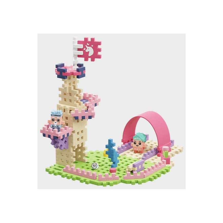Marioinex Klocki waffle mini KsiężnMagWieża 80el 05807 – 3