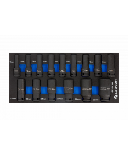 Impact wrench set Hogert HT7G129 10-32 mm 15 pcs.