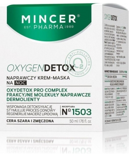 Mincer Pharma Oxygen Detox Repairing naktinis kremas-kaukė Nr.1503 50ml