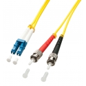 Lindy 1m LC/ST InfiniBand/fibre optic cable Разноцветный, Желтый