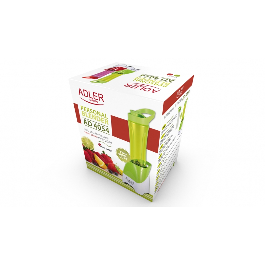 Adler AD 4054G blender 0.6 L Tabletop blender 250 W Green, White – 2