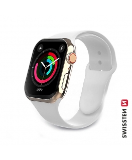 Swissten Silicone Band for Apple Watch 1/2/3/4/5/6/SE / 38 mm / 40 mm / White