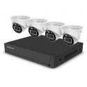 Splitter Foscam FN9108E-T4-2T Video-Überwachungssystem Weiß 4x 3K PoE Dome Camera, 1x 8-Kanal NVR