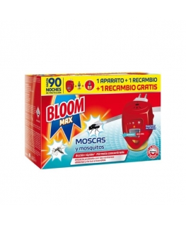 Bloom Max Flies & Mosquitoes 1 Electric Device + 2 Refill