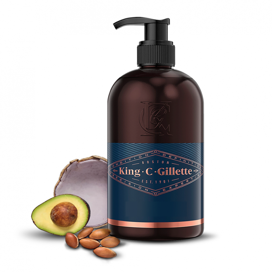 King C Gillette Barzdos ir Veido Prausiklis 3in1, 350 ml
