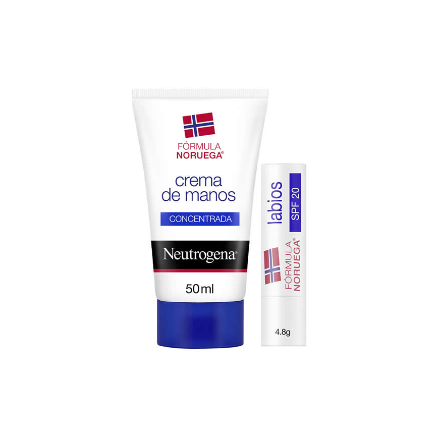 "Neutrogena" kvepiantis rankų kremas 50ml + lūpų priežiūros priemonė Spf 20 4,8g – 2