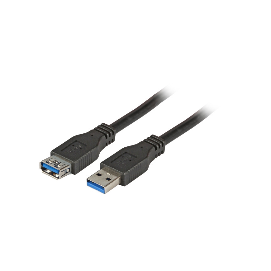 EFB Elektronik USB 3.0 A / A 3m USB cable USB 3.2 Gen 1 (3.1 Gen 1) USB A Black