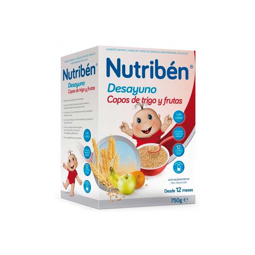 Nutribén breakfast cereal wheat wheat fruit 750g