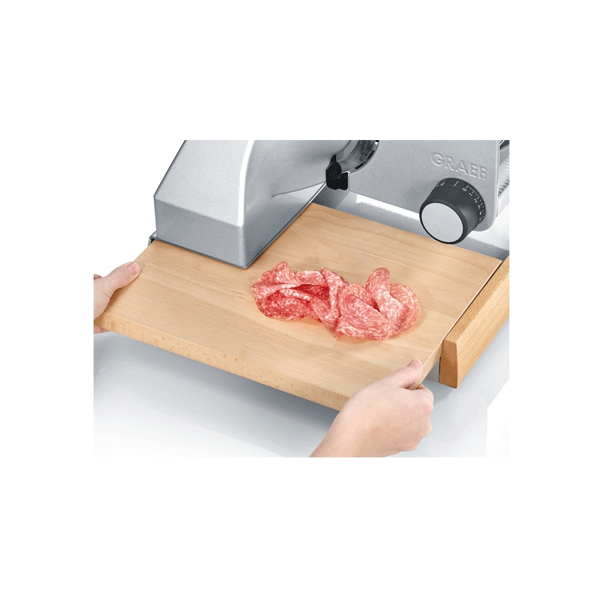 Graef SKS 850 slicer Electric 170 W Stainless steel, Wood Beech, Stainless steel – 4