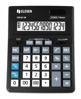 CDC Eleven Calculator CDB1401-BK, black, table, 14 miesc