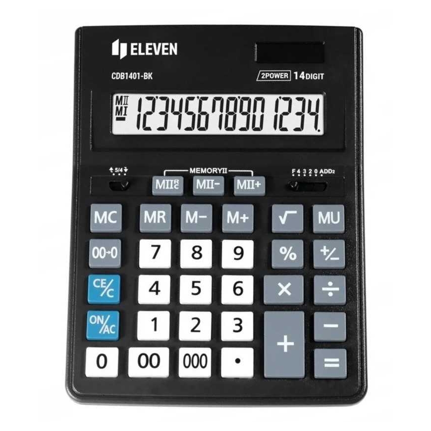 CDC Eleven Calculator CDB1401-BK, black, table