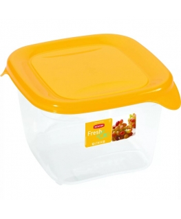 Food container square 1,2L Fresh&Go yellow