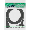 InLine 16658F virtajohto Musta 2 m Virtapistoke tyyppi F C19 liitin