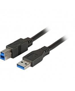 EFB Elektronik 3.0m USB 3.0 A/B USB кабель 3 m USB 3.2 Gen 1 (3.1 Gen 1) USB A USB B Черный