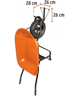 Hook for one wheelbarrow, fixed to the wall by Truper®