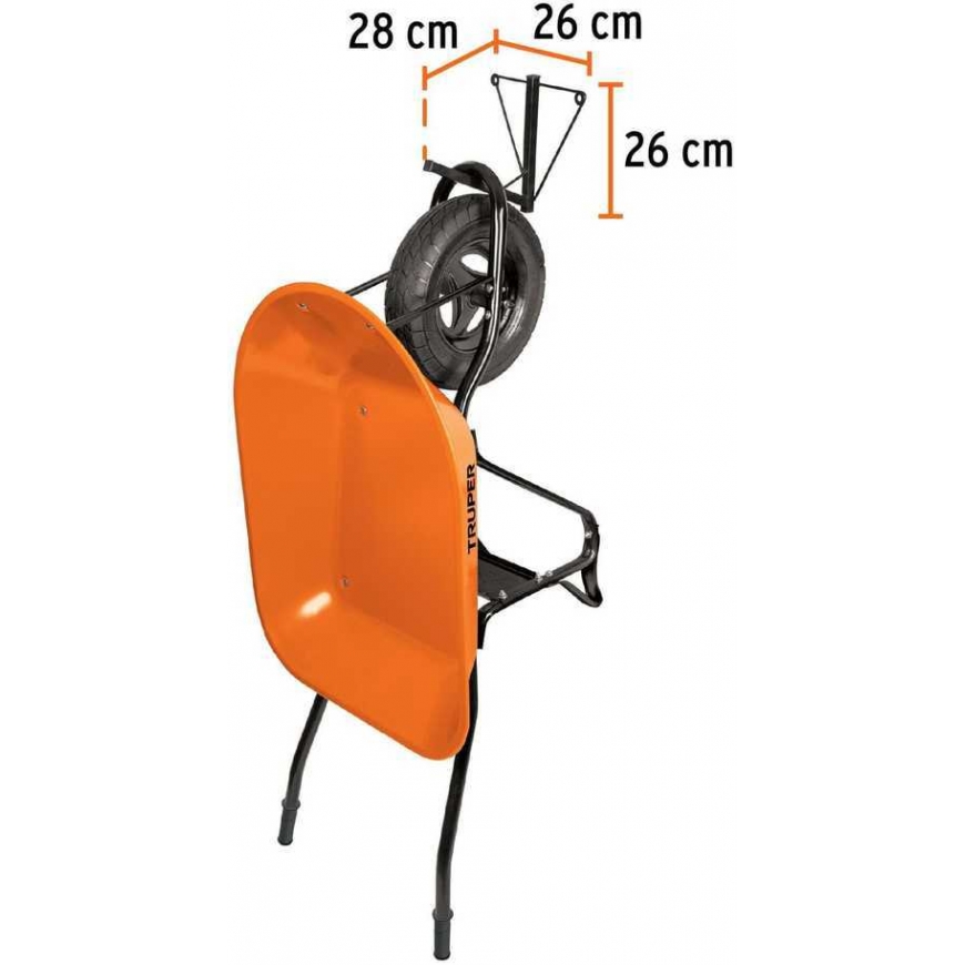 Truper Hook for one wheelbarrow, fixed