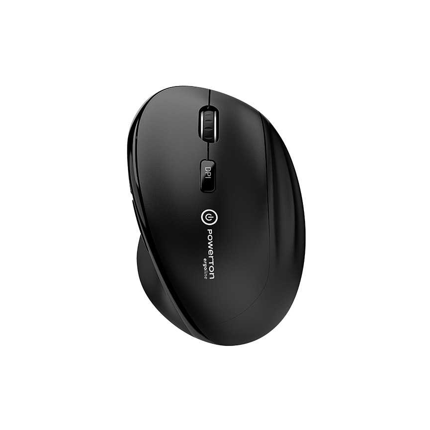 Wireless mouse, Powerton CLOE, black, optical, 1600DPI – 3