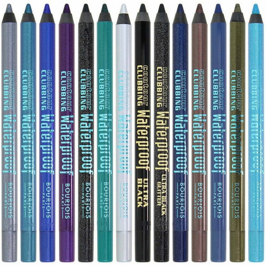 Bourjois Contour Clubbing Delineador De Ojos Waterprof 046-Bleu Neon 1,, 2 g – 2